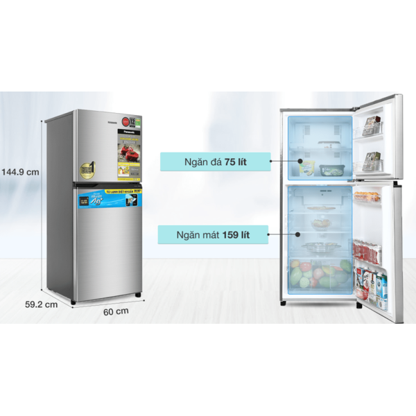 Tủ lạnh Panasonic Inverter 234 lít NR-TV261APSS