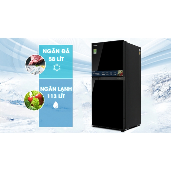Tủ lạnh Toshiba Inverter 171 lít GR-M21VUZ1 UKK