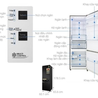 Tủ lạnh Panasonic Inverter 322 lít NR-BC360QKVN